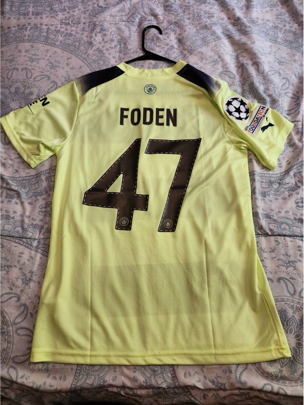 Manchester City 2022/2023 Foden England Third Soccer Jersey Size M